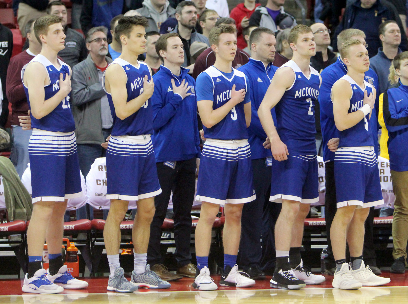 McDonell boys basketball vs Sheboygan Area Lutheran 3-15-19
